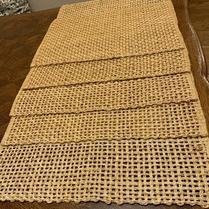 Basketweave Placemats, set of 6